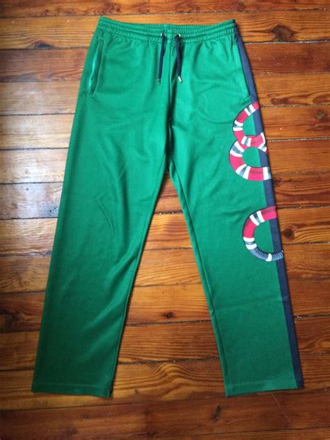 gucci snake track pants